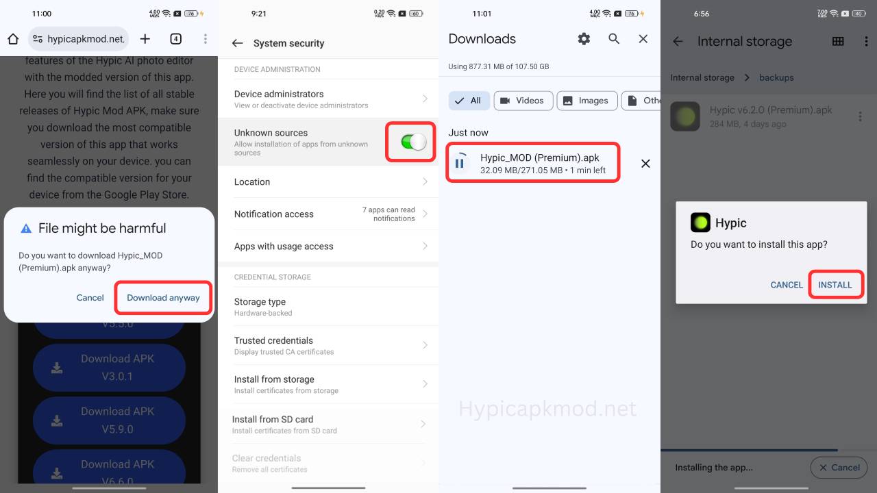 Install Hypic Mod APK